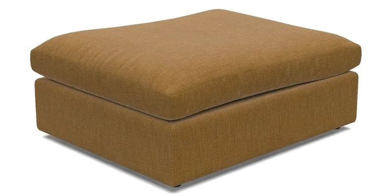 Big Softie Footstool in Two Tone Plain Biscuit
