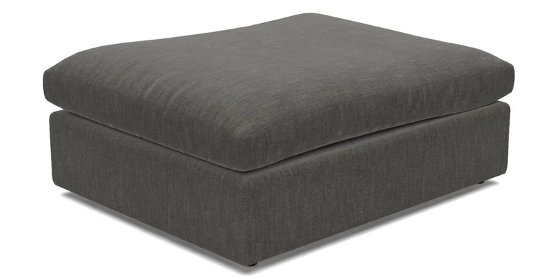 Big Softie Footstool in Two Tone Plain Biscuit