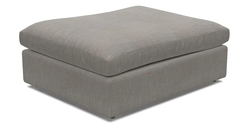 Big Softie Footstool in Two Tone Plain Biscuit