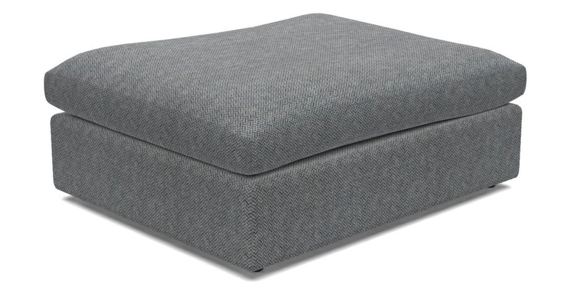 Big Softie Footstool in Two Tone Plain Biscuit