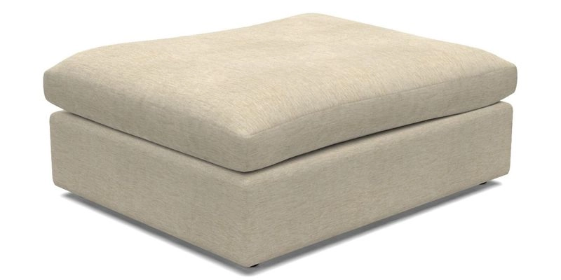Big Softie Footstool in Two Tone Plain Biscuit