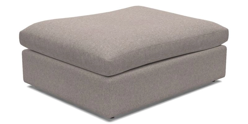 Big Softie Footstool in Two Tone Plain Biscuit