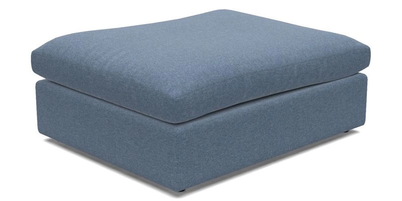 Big Softie Footstool in Two Tone Plain Biscuit