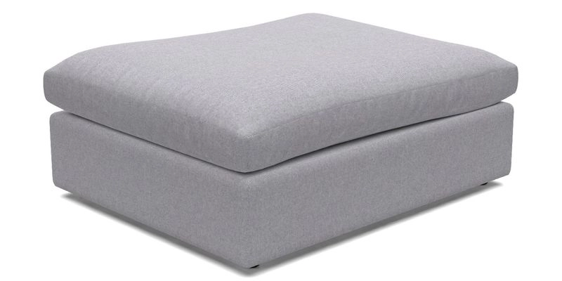 Big Softie Footstool in Two Tone Plain Biscuit