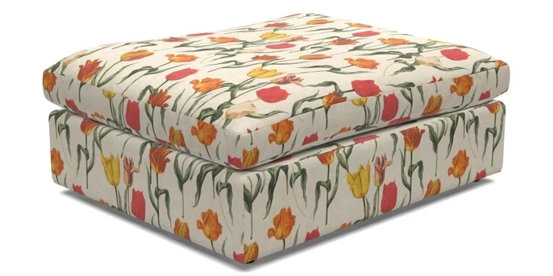 Big Softie Footstool in Two Tone Plain Biscuit