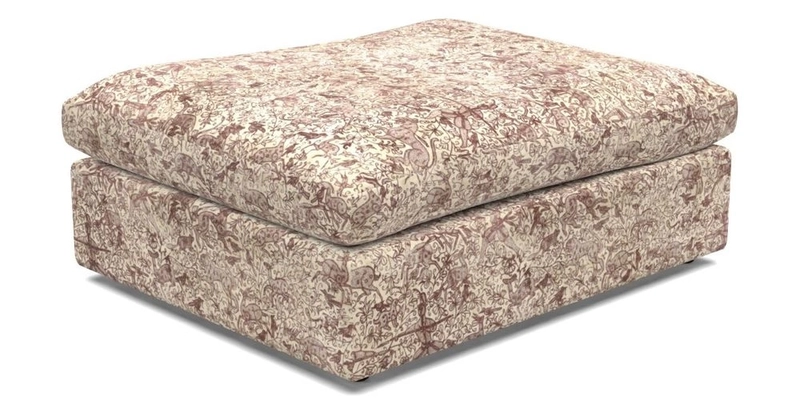 Big Softie Footstool in Two Tone Plain Biscuit