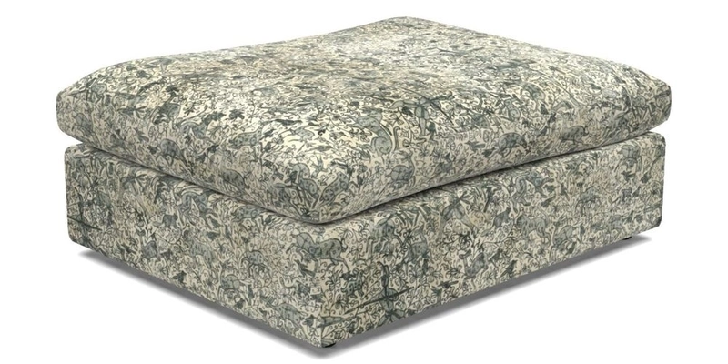 Big Softie Footstool in Two Tone Plain Biscuit