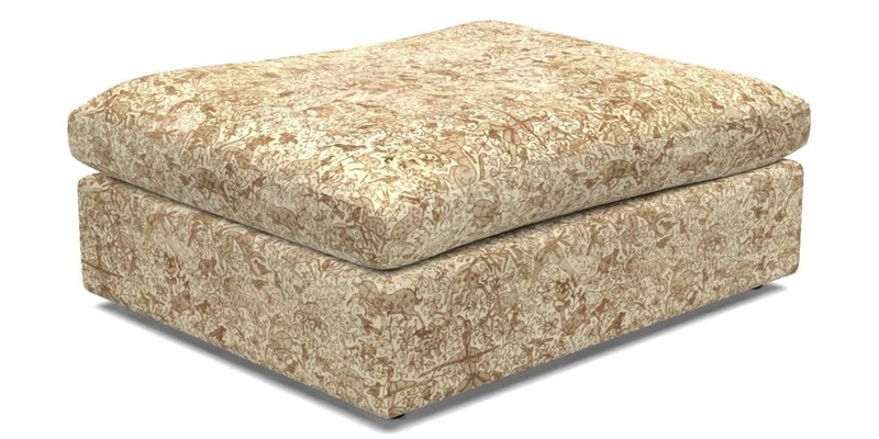 Big Softie Footstool in Two Tone Plain Biscuit
