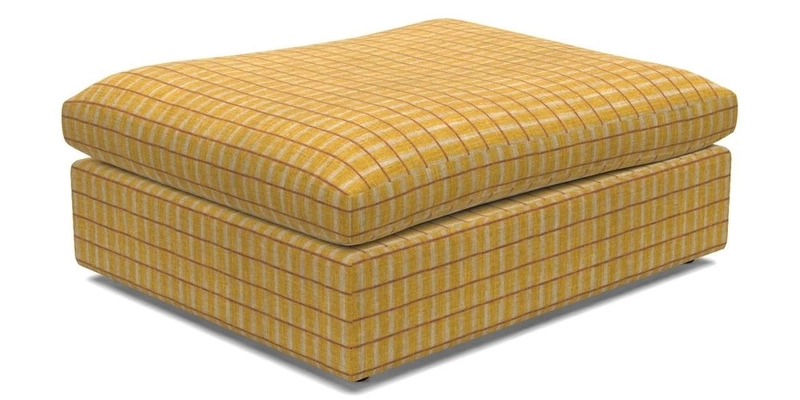 Big Softie Footstool in Two Tone Plain Biscuit
