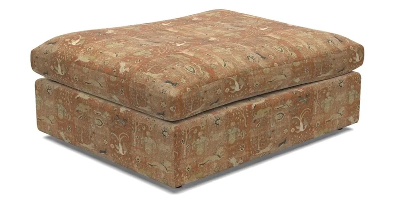 Big Softie Footstool in Two Tone Plain Biscuit