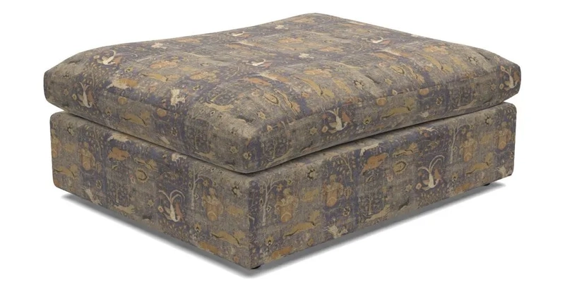 Big Softie Footstool in Two Tone Plain Biscuit