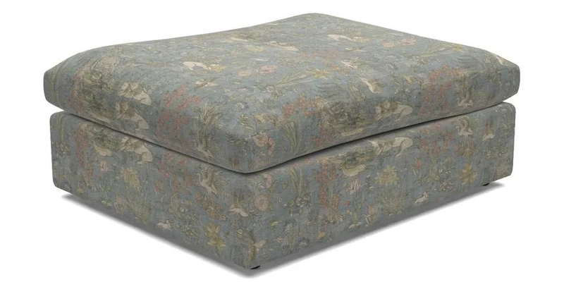 Big Softie Footstool in Two Tone Plain Biscuit
