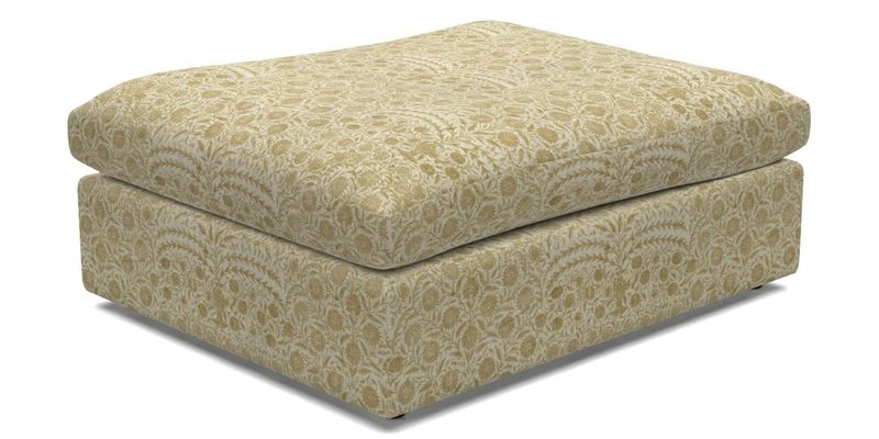 Big Softie Footstool in Two Tone Plain Biscuit