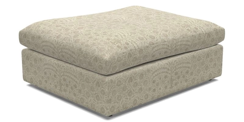 Big Softie Footstool in Two Tone Plain Biscuit