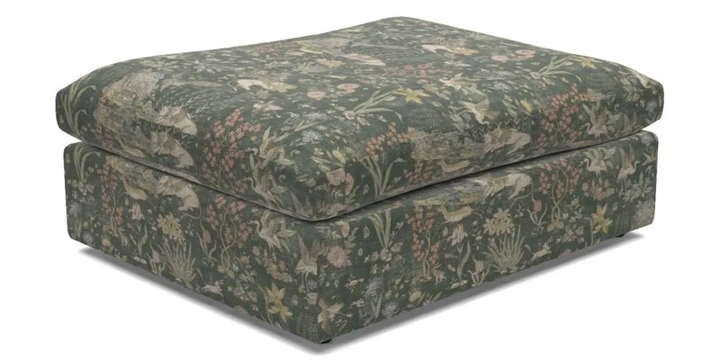 Big Softie Footstool in Two Tone Plain Biscuit