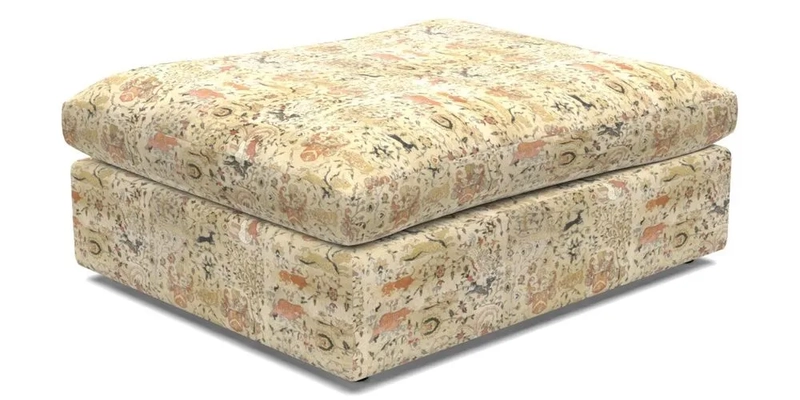 Big Softie Footstool in Two Tone Plain Biscuit