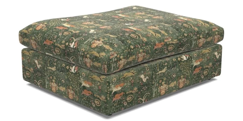 Big Softie Footstool in Two Tone Plain Biscuit