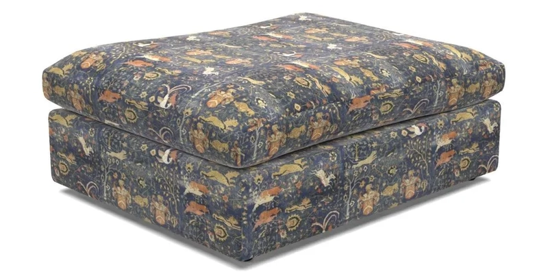 Big Softie Footstool in Two Tone Plain Biscuit