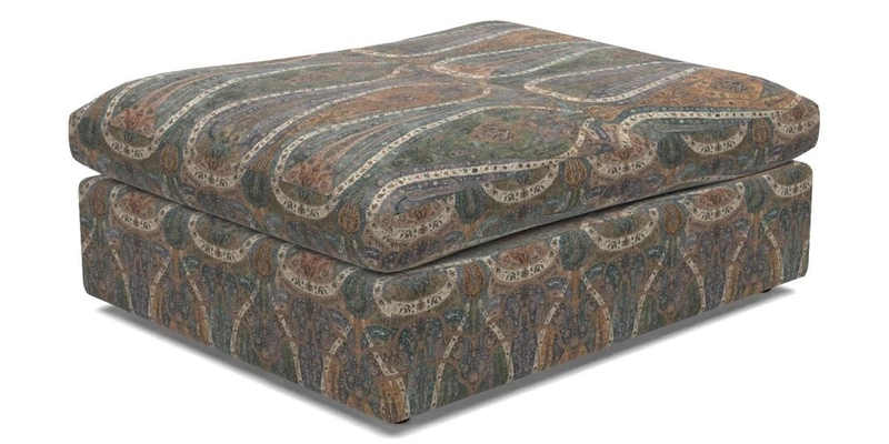 Big Softie Footstool in Two Tone Plain Biscuit