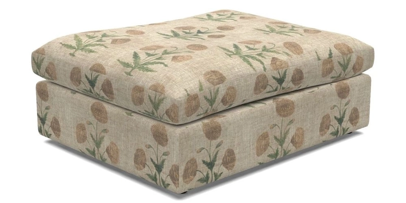 Big Softie Footstool in Two Tone Plain Biscuit