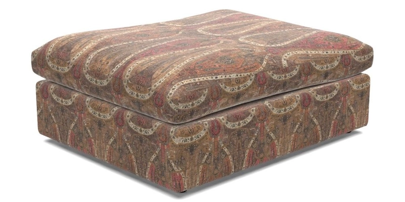 Big Softie Footstool in Two Tone Plain Biscuit