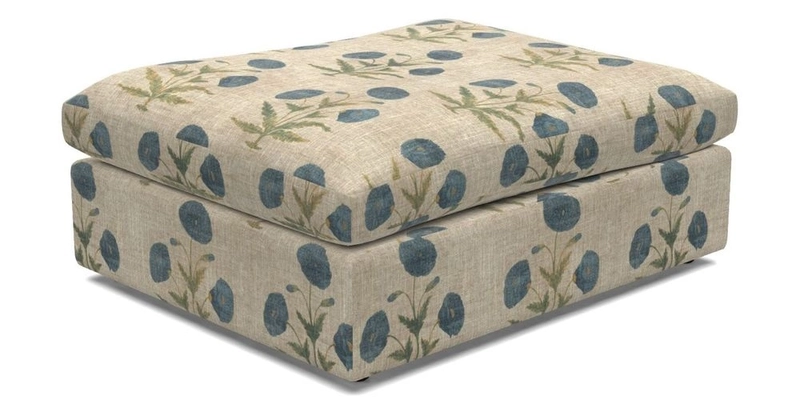 Big Softie Footstool in Two Tone Plain Biscuit