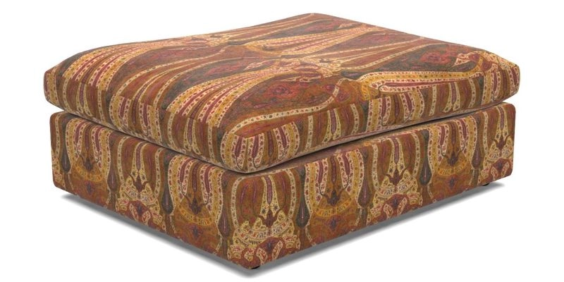 Big Softie Footstool in Two Tone Plain Biscuit