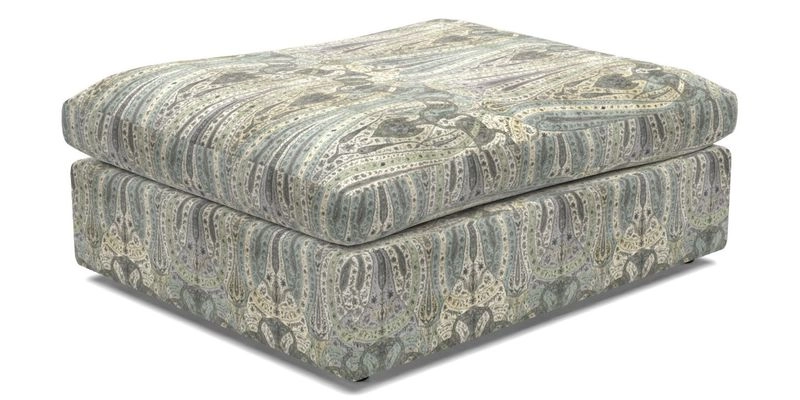 Big Softie Footstool in Two Tone Plain Biscuit