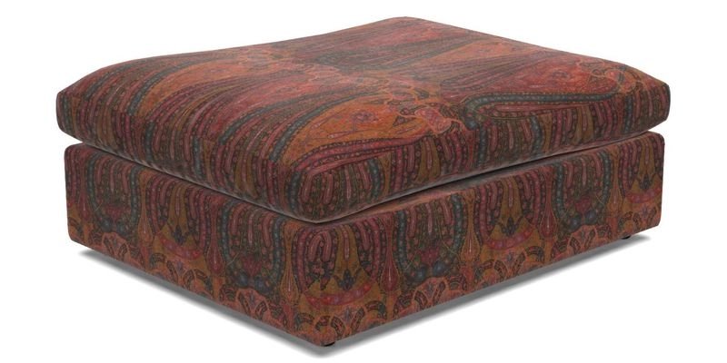 Big Softie Footstool in Two Tone Plain Biscuit