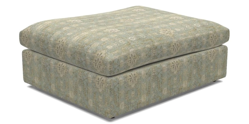 Big Softie Footstool in Two Tone Plain Biscuit