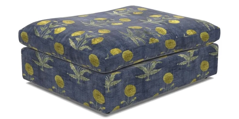 Big Softie Footstool in Two Tone Plain Biscuit