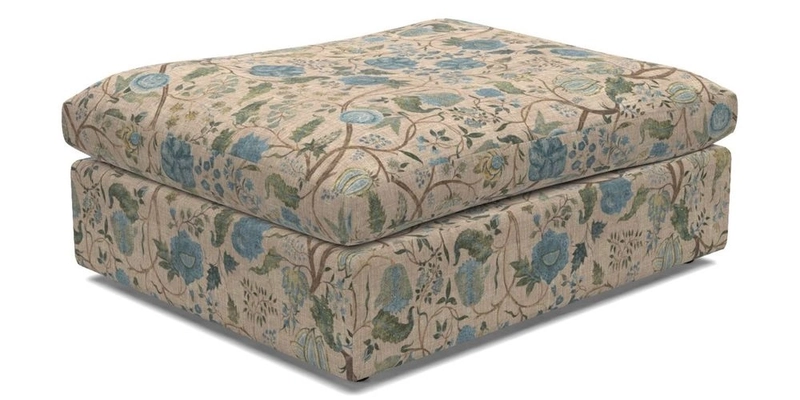 Big Softie Footstool in Two Tone Plain Biscuit