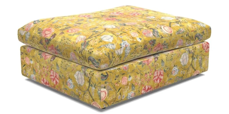 Big Softie Footstool in Two Tone Plain Biscuit