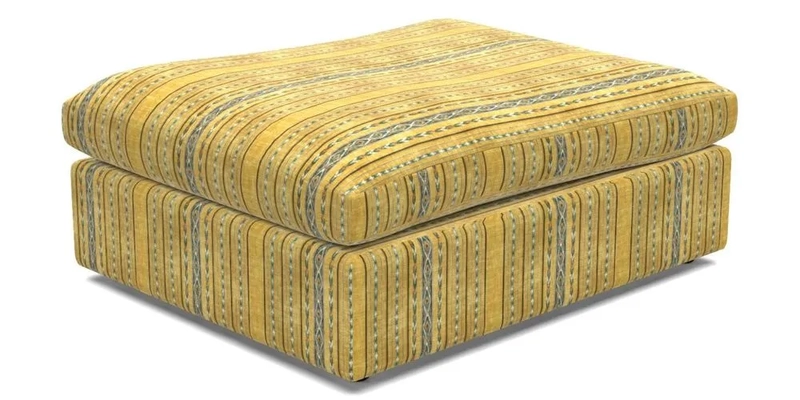 Big Softie Footstool in Two Tone Plain Biscuit