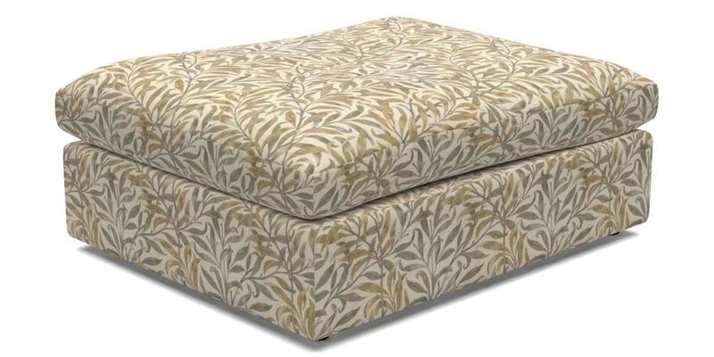 Big Softie Footstool in Two Tone Plain Biscuit