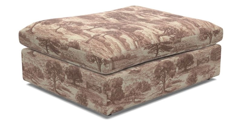 Big Softie Footstool in Two Tone Plain Biscuit
