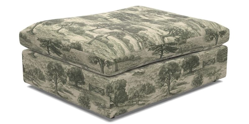 Big Softie Footstool in Two Tone Plain Biscuit