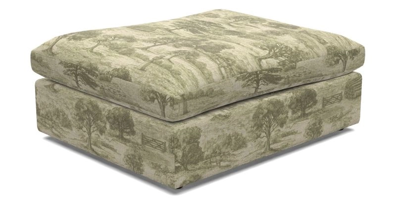 Big Softie Footstool in Two Tone Plain Biscuit