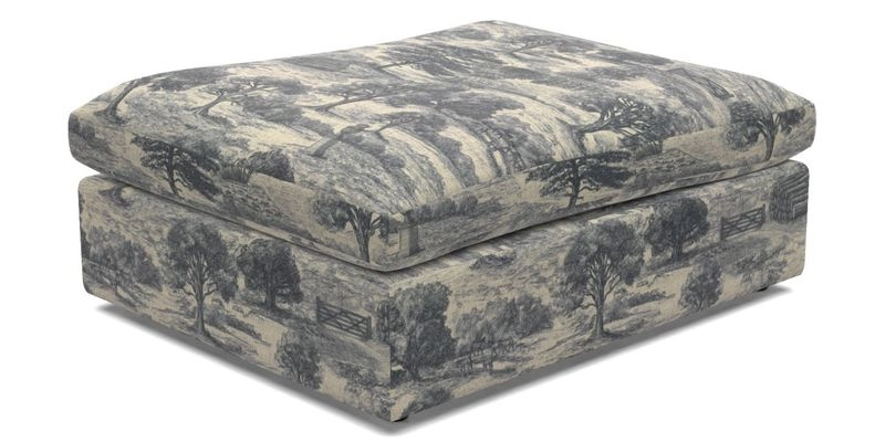 Big Softie Footstool in Two Tone Plain Biscuit
