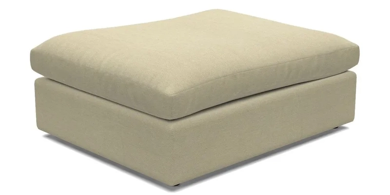 Big Softie Footstool in Two Tone Plain Biscuit