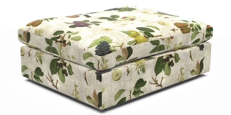 Big Softie Footstool in Two Tone Plain Biscuit