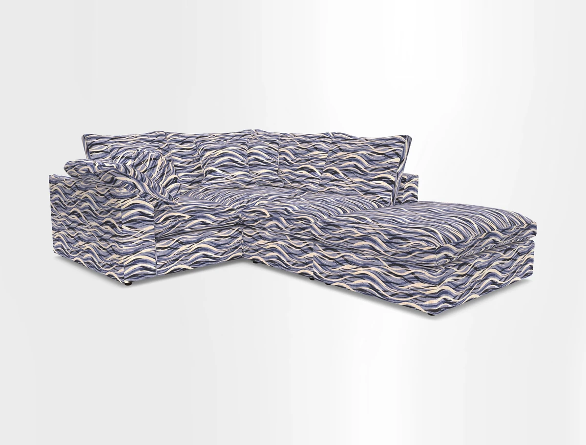 Big Softie Sloped Arm Small Corner Group LHF in Sahara Chalk