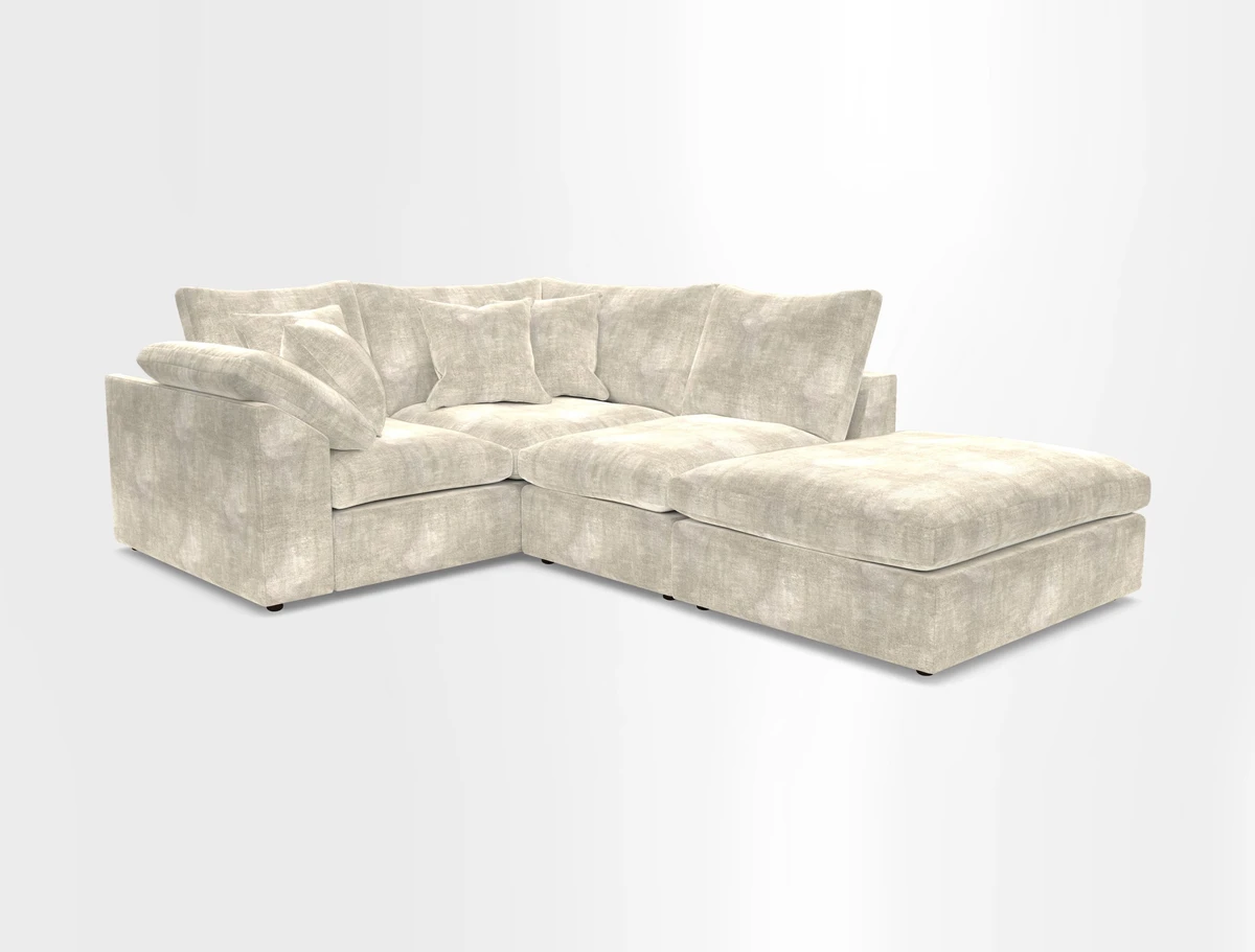 Big Softie Sloped Arm Small Corner Group LHF in Sahara Chalk
