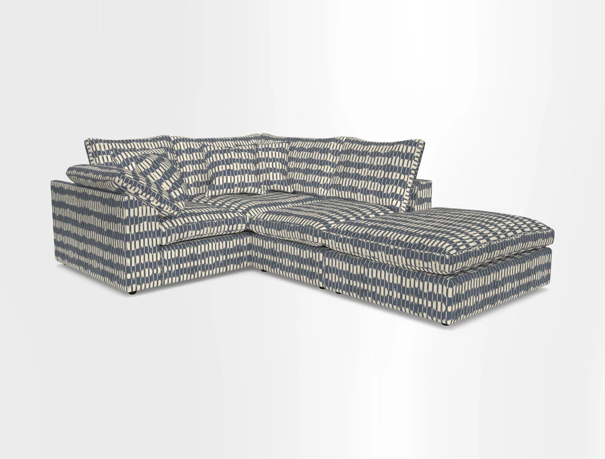 Big Softie Sloped Arm Small Corner Group LHF in Sahara Chalk
