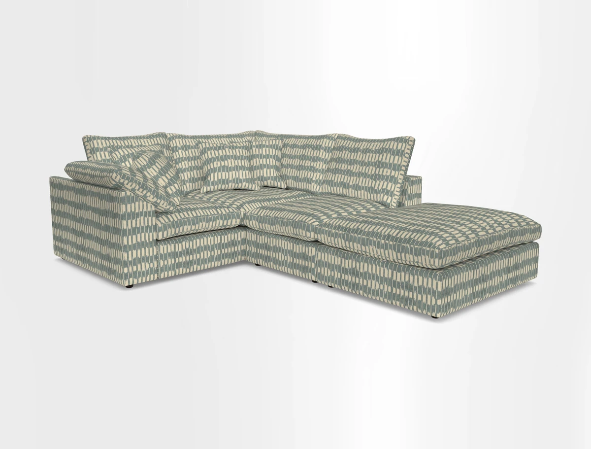 Big Softie Sloped Arm Small Corner Group LHF in Sahara Chalk