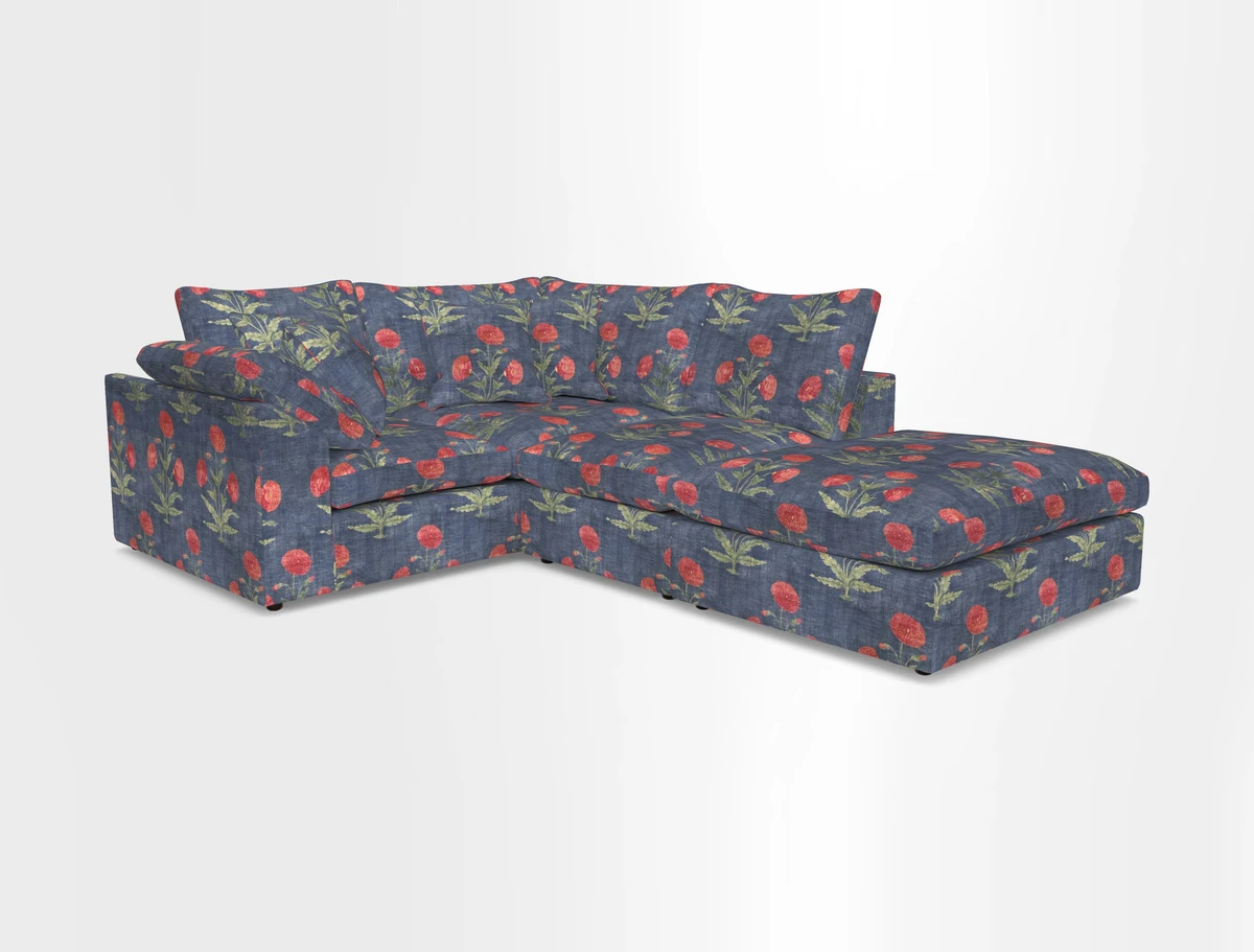 Big Softie Sloped Arm Small Corner Group LHF in Sahara Chalk