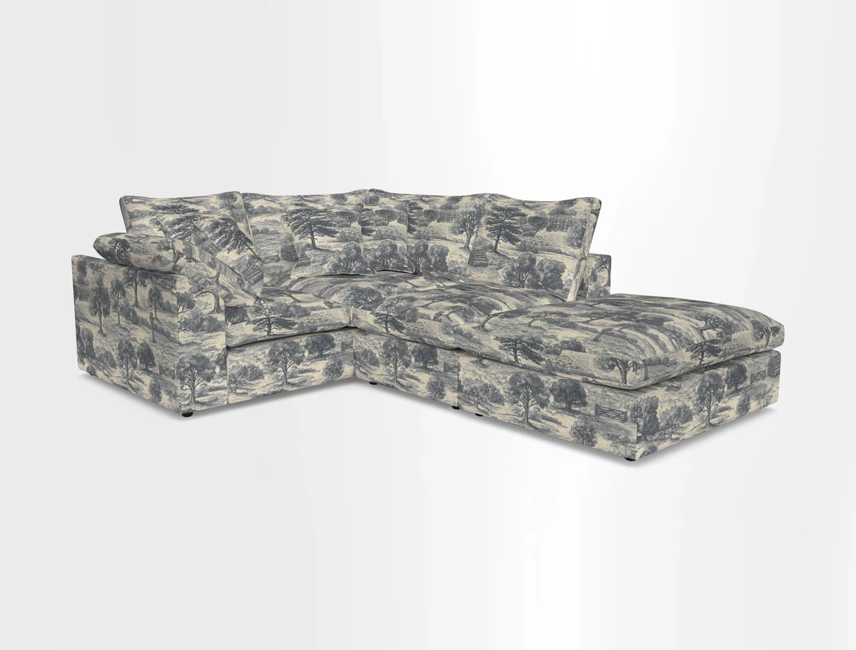 Big Softie Sloped Arm Small Corner Group LHF in Sahara Chalk