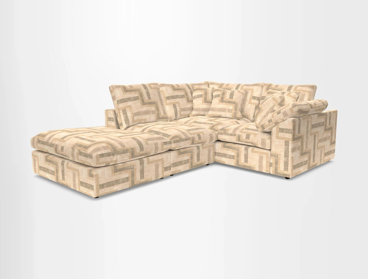 Big Softie Sloped Arm Small Corner Group RHF in Sahara Chalk