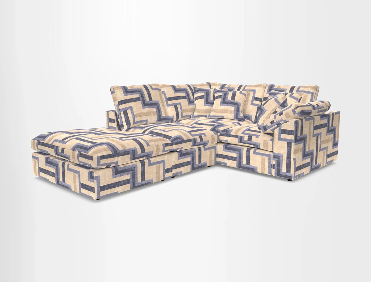Big Softie Sloped Arm Small Corner Group RHF in Sahara Chalk