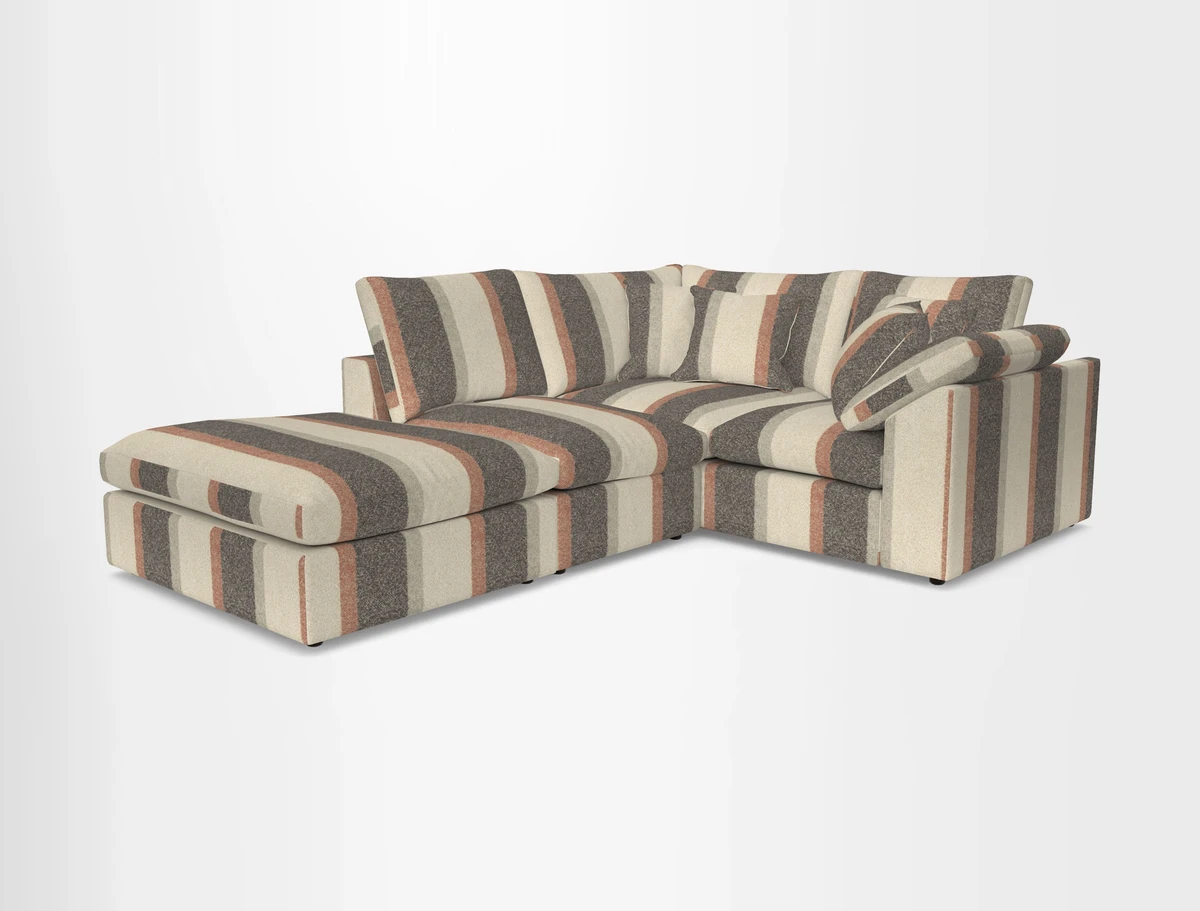Big Softie Sloped Arm Small Corner Group RHF in Sahara Chalk